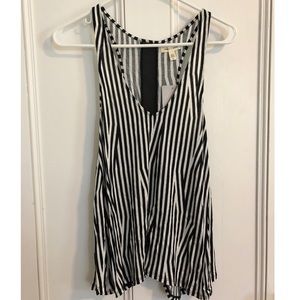NWT silence + noise striped tank top